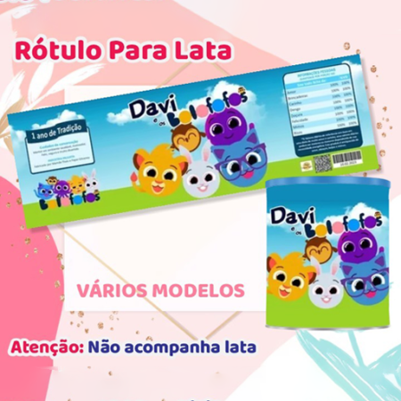 Atelie Guine Rotulo Lata de Leite